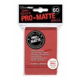 Red Pro-Matte Sleeves (small)(60 Stück)