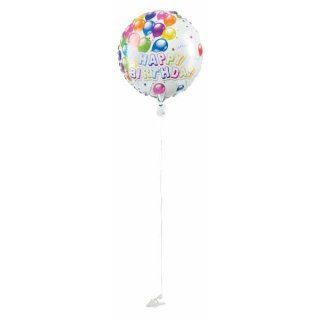 Folienballon 45cm Happy Birthday Heliumballon
