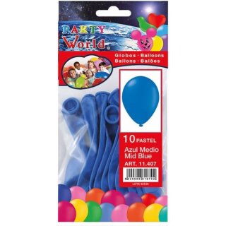 Luftballons blau 10 Stk