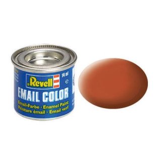 Email Color Braun, matt, 14ml, RAL 8023  85 Matt Modellbaufarben Revell