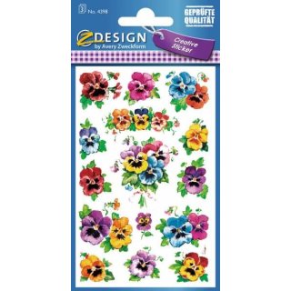 Z Design Creative Papier Sticker Stiefmütterchen