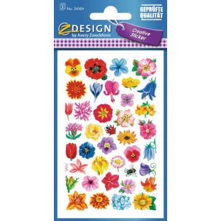Z Design Creative Papier Sticker Blütenköpfe