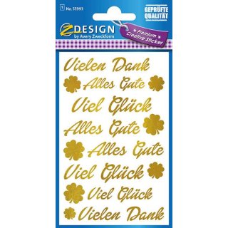 Z Design Premium Creative Papier Sticker Schriftzug