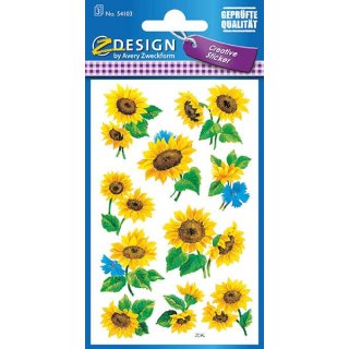 Z Design Creative Papier Sticker Sonnenblumen