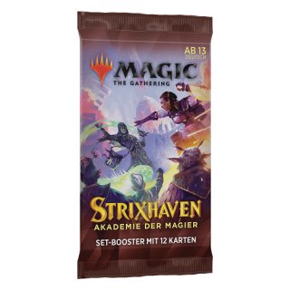 3 MAGIC THE GATHERING MTG - Strixhaven: School of Mages Set Booster Englisch