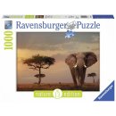 1 Ravensburger Puzzle 1000 Teile nature edition Elefant in Masai Mara National Park, No. 13