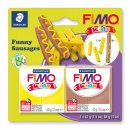 FIMO kids Modellier Set Funny Sausages Knete 84 g