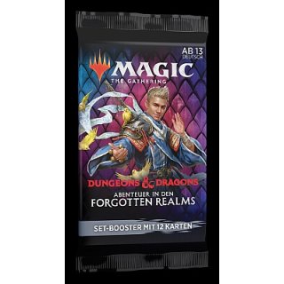 3 Magic the GATHERING MTG - Adventures in the Forgotten Realms Set Booster Englisch