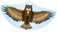 Einleinerdrachen 122x68cm Eule, PE Folie