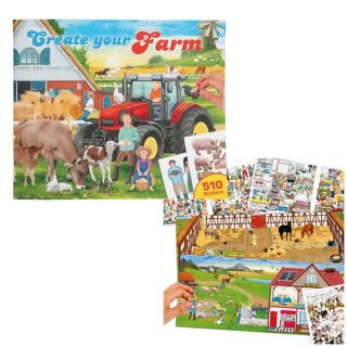 Create your Farm Malbuch mit Stickern