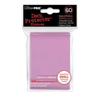 Ultra Pro Pink Hüllen (small) (60) Japanische Kartengröße