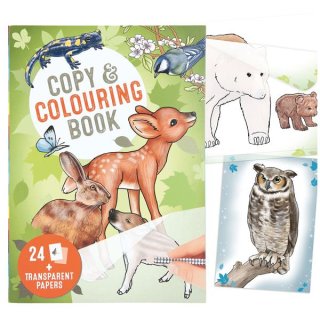 Copy & Colouring Book Wildtiere