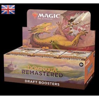 3 Magic the Gathering MTG - Dominaria Remastered Draft Booster Englisch