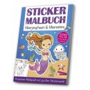 Mal und Stickerbuch A4 Meerjungfrauen