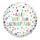 Folienballon Alles Gute zum Geburtstag Konfetti für...