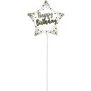 Folienballon Stern Happy Birthday Durchmesser 46cm...