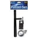 Idena Polizei Set 3teilig mit Schlagstock