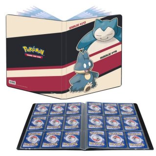 1 Pokemon Snorlax & Munchlax 9-Pocket Portfolio Sammelalbum
