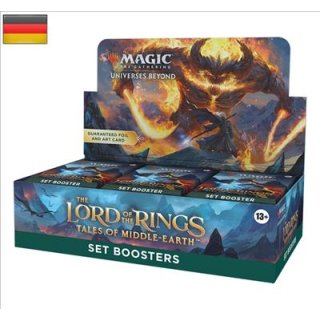 3 Magic the Gathering MTG - The Lord of the Rings: Tales of Middle-earth Set Booster Deutsch