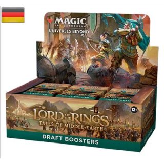 1 Magic the Gathering MTG - The Lord of the Rings: Tales of Middle-earth Draft Booster Deutsch