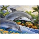 Malen nach Zahlen Bild Junior 40x32,5cm Delfine