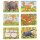 1 Minipuzzle Waldtiere 24 Teile Holz 6 fach sortiert