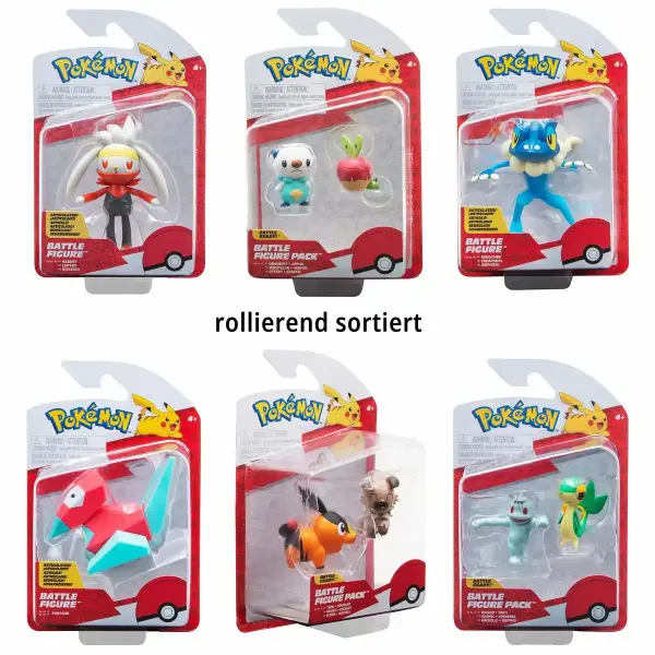 1 Sammelfigur Pokémon Battle Figur mehrfach sortiert