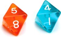 1 W8 Würfel (8-seitig) – Edle Gem-Optik