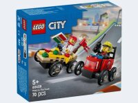LEGO 60458 CITY Fahrzeuge Pizzalieferwagen vs....