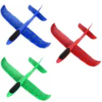 1 Schaumflugzeug in Tasche, 3 fach-sortiert
