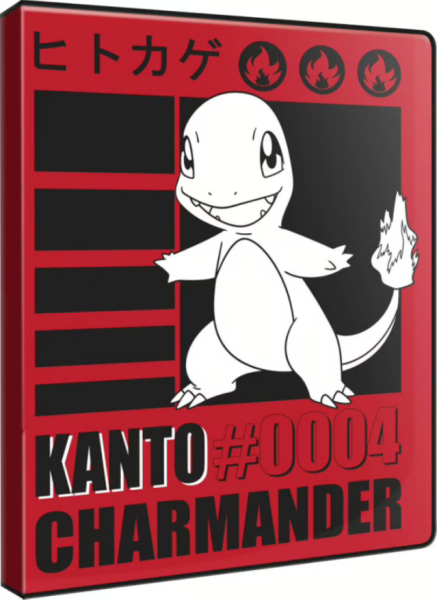 Pokemon Charmander PRO Binder Sammelkarten Album für 180 Karten