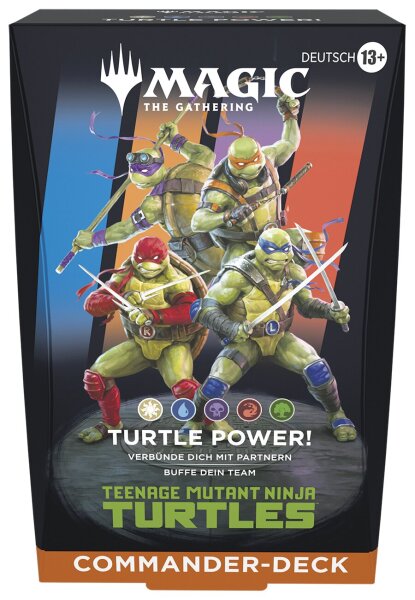 1 MAGIC THE GATHERING MTG - Teenage Mutant Ninja Turtles Commander Deck Sammelkarten in Englisch