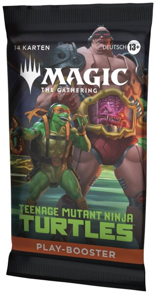 3 MAGIC THE GATHERING MTG - Teenage Mutant Ninja Turtles Play Booster - Sammelkarten in Deutsch