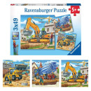 Ravensburger Puzzle 3x49 Teile Baustelle Gro&szlig;e...