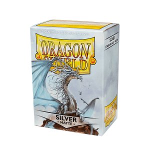 Dragon Shield H&uuml;llen Standard Matte Silver (100 Sleeves)